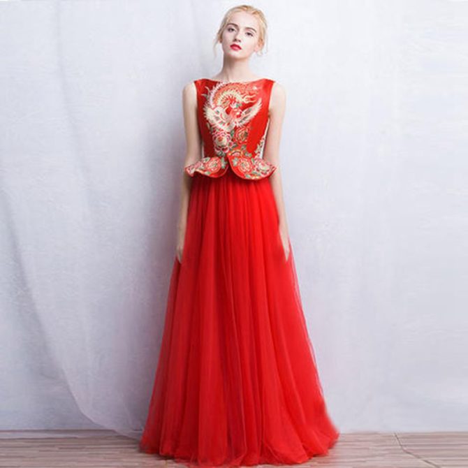 Прекрасные красные вечерние платья 2022-2021