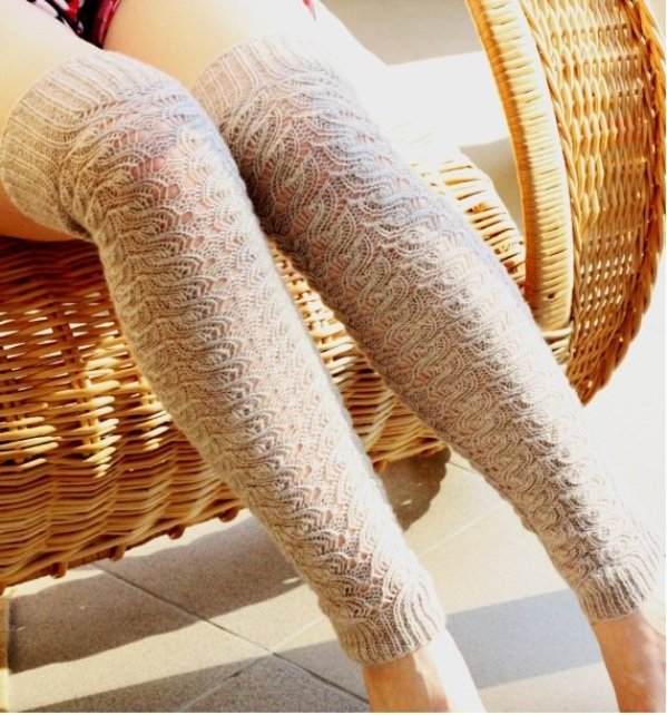 гольфы-ботфорты на фото