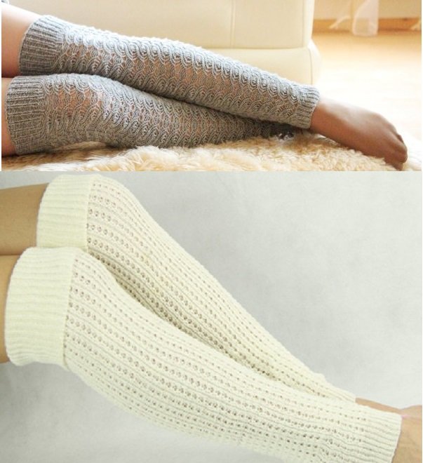 вязаные гольфы на фото