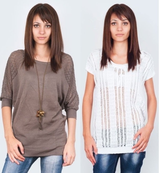 вязаные туники для женщин на фото