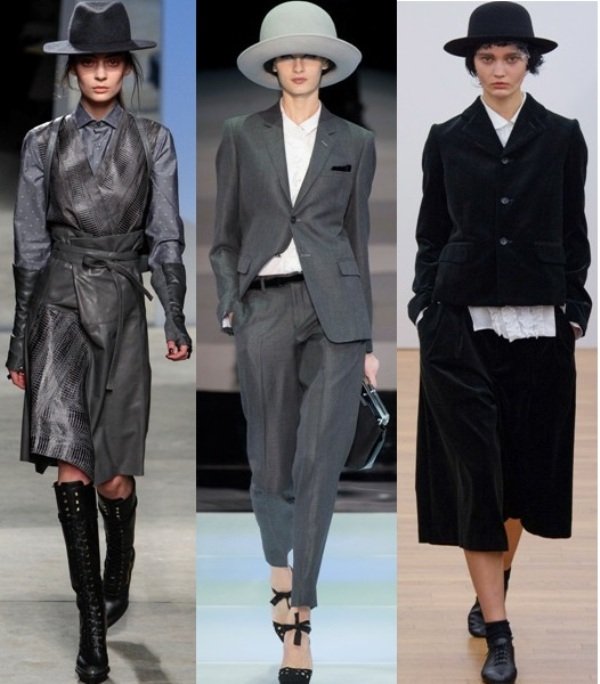 на фото шляпы к пальто