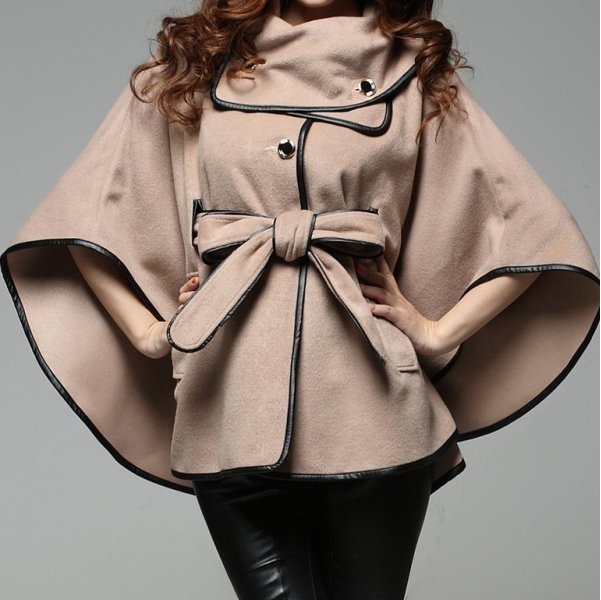 пальто кейп на фото