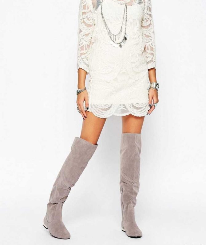 Летние замшевые сапоги 2022