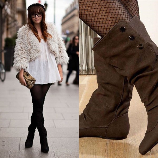 модные зимние сапоги на фото