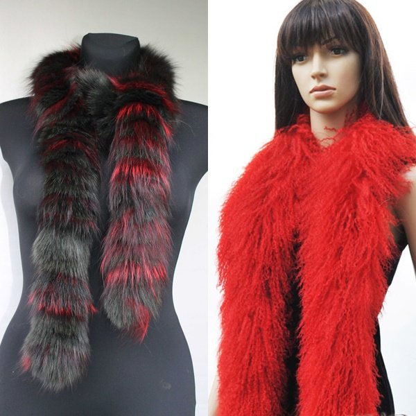 меховая горжетка на фото