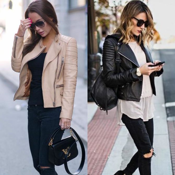 Женский кожаный жакет в 2022-2021 году на пике моды и популярности