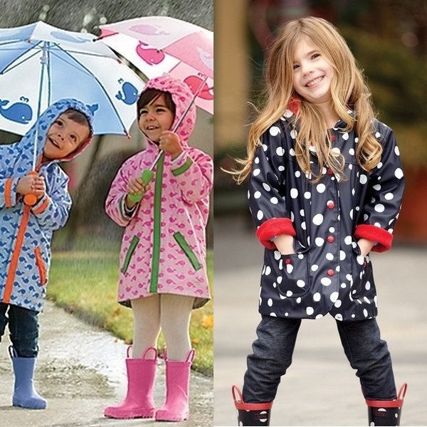На фото детские плащи 2015 года