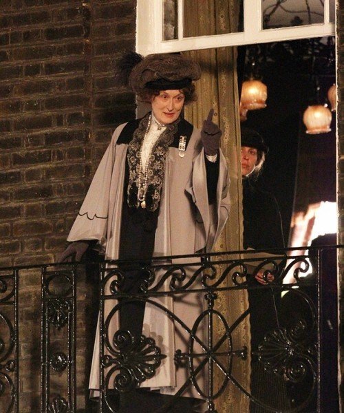 Мэрил Стрип играет роль Эммелин Панкхерст в фильме 'Суфражистка'