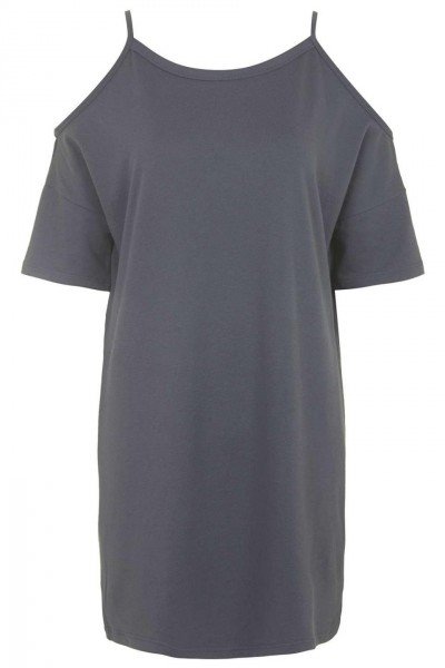 Платье свободного кроя “холодное плечо” от Topshop