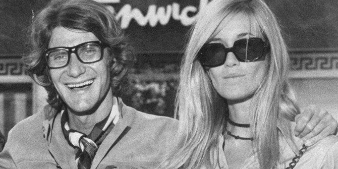 Ив Сен Лоран с одной из его муз Бетти Карту