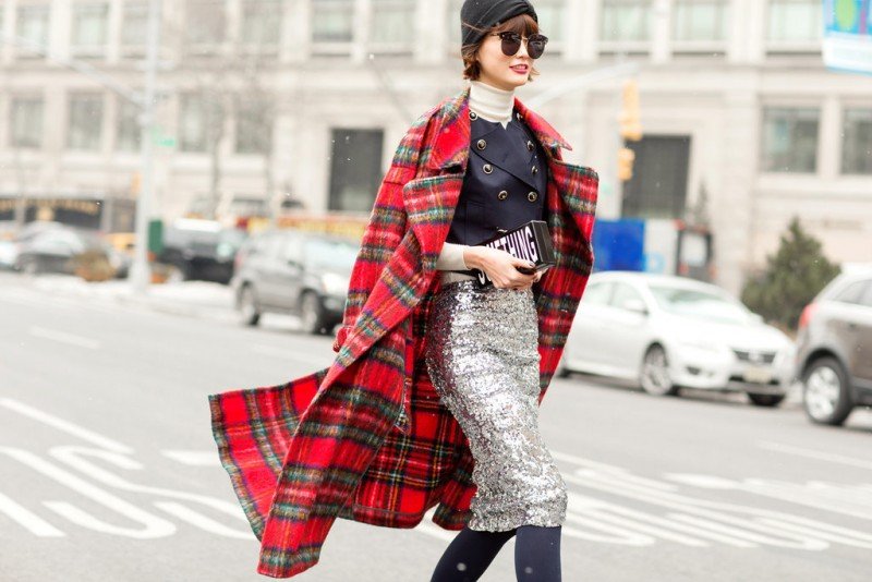 Блестящая юбка