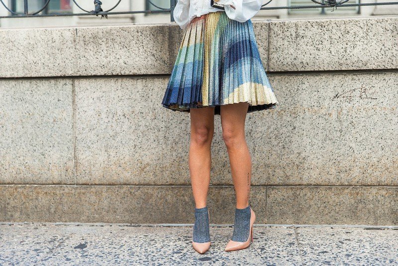 Носки отлично сочетаются с лодочками