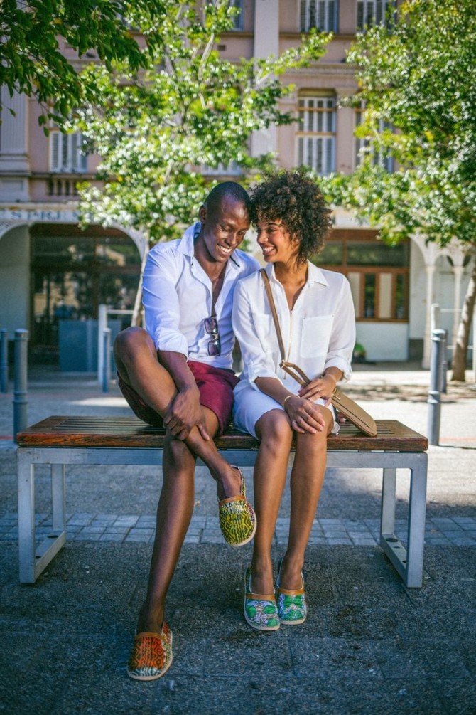 Пара в обуви от African Handmade Shoes