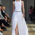 Белое платье в пол от Carolina Herrera